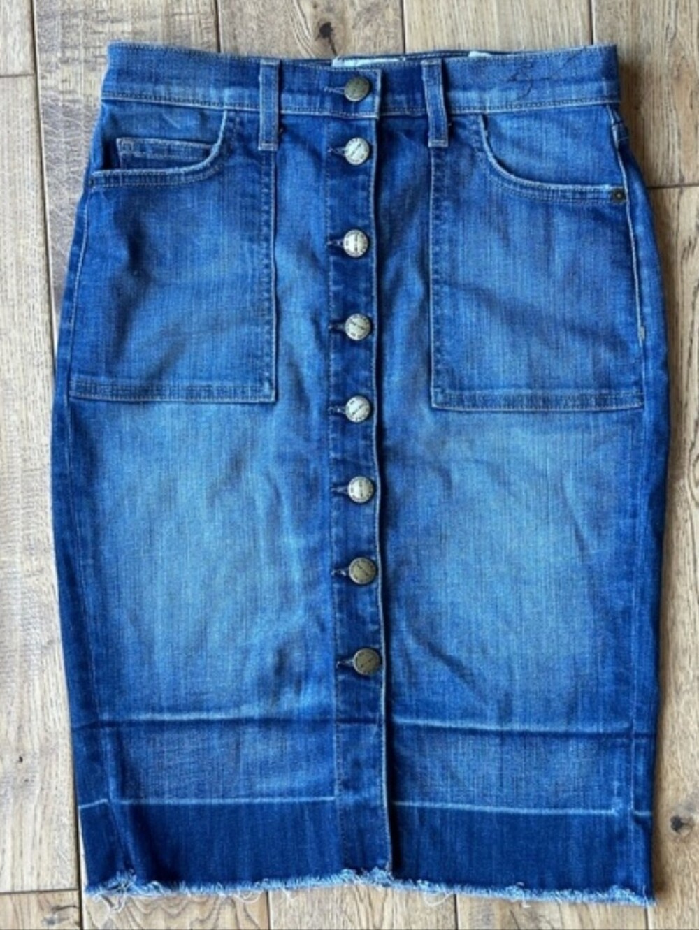 Current/Elliott Dotty Pocket Jean Skirt size 25 - Picture 3 of 13